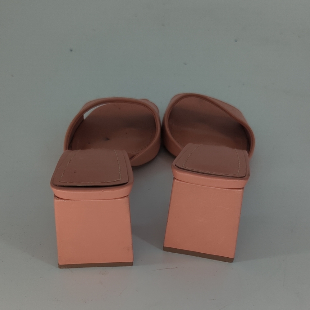 Santa Lolla Slip On Block Heel Slides Sandals Pink size 8B barbie preppy classic - Picture 3 of 7